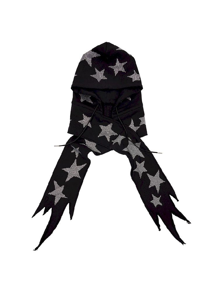 Pentagram Hot Drill Scarf Hat【s0000012183】