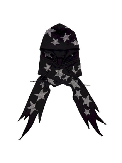 Pentagram Hot Drill Scarf Hat【s0000012183】