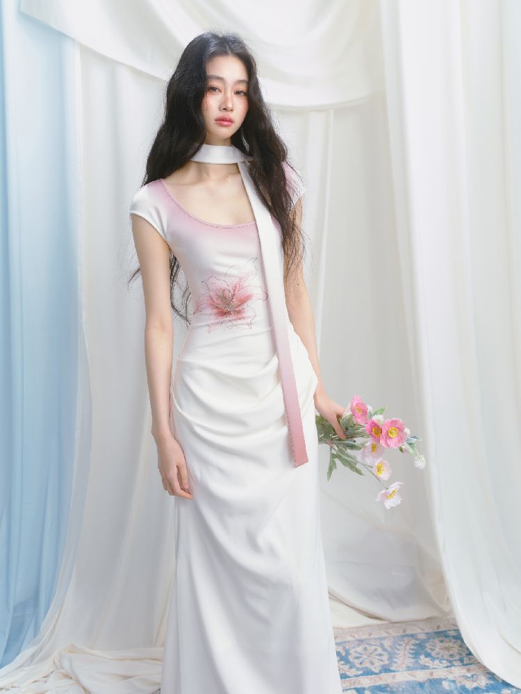 Atmosphere Printed Skinny Dress【s0000012146】