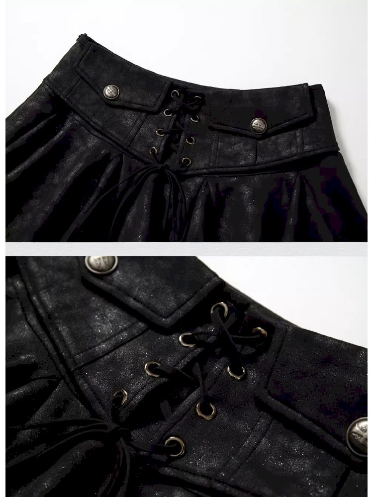 Irregular Leather Skirt【s0000010995】