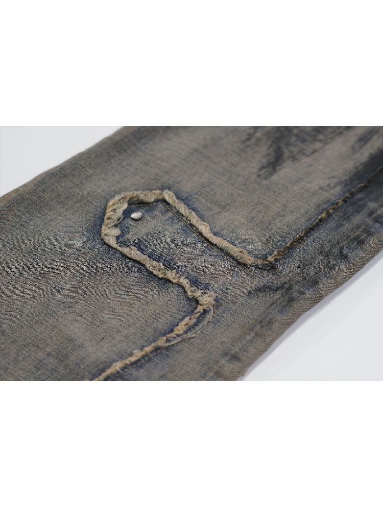 Vintage Washed Strait Jeans [S0000010399]