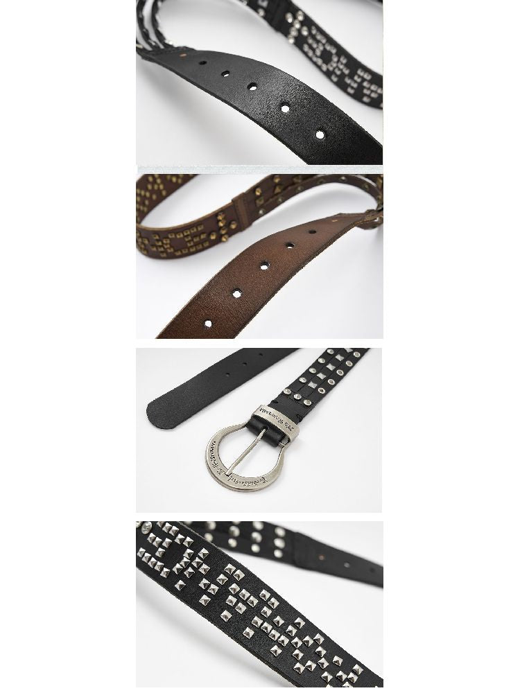 Diamond Encrusted Leather Belt【s0000010989】