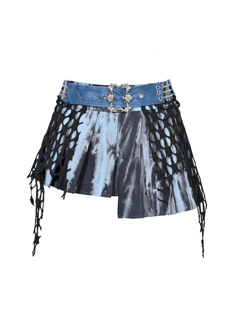 Irregular Pleated Low Waist Half Body Skirt【s0000013502】
