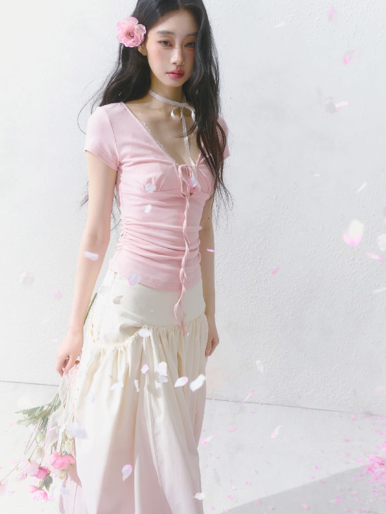 High-Waisted Half-Length Skirt【s0000012144】