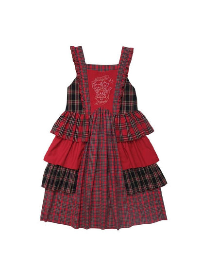 Patchwork Lolita Apron Style Tank Dress【s0000005685】