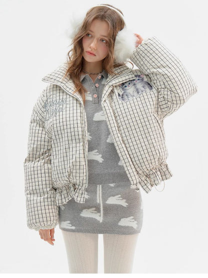 Short Thickened Cat Drawstring Jacket【s0000011505】