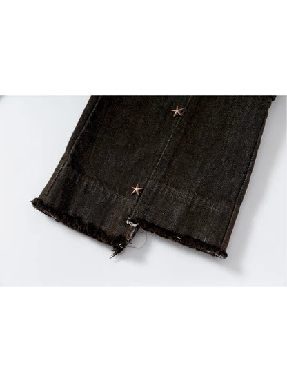 Slim-Fit Flattering Cropped Denim Shorts【s0000013954】