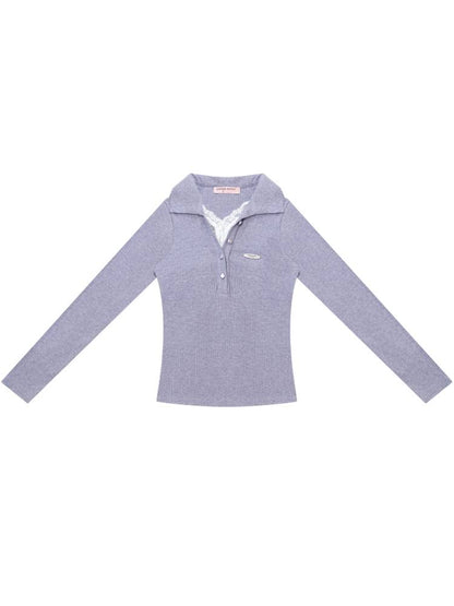 Faux Two Long Sleeve T-Shirt Base【s0000014357】