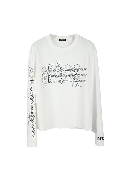 Flower Embroidered Waffle T-Shirt【s0000016186】