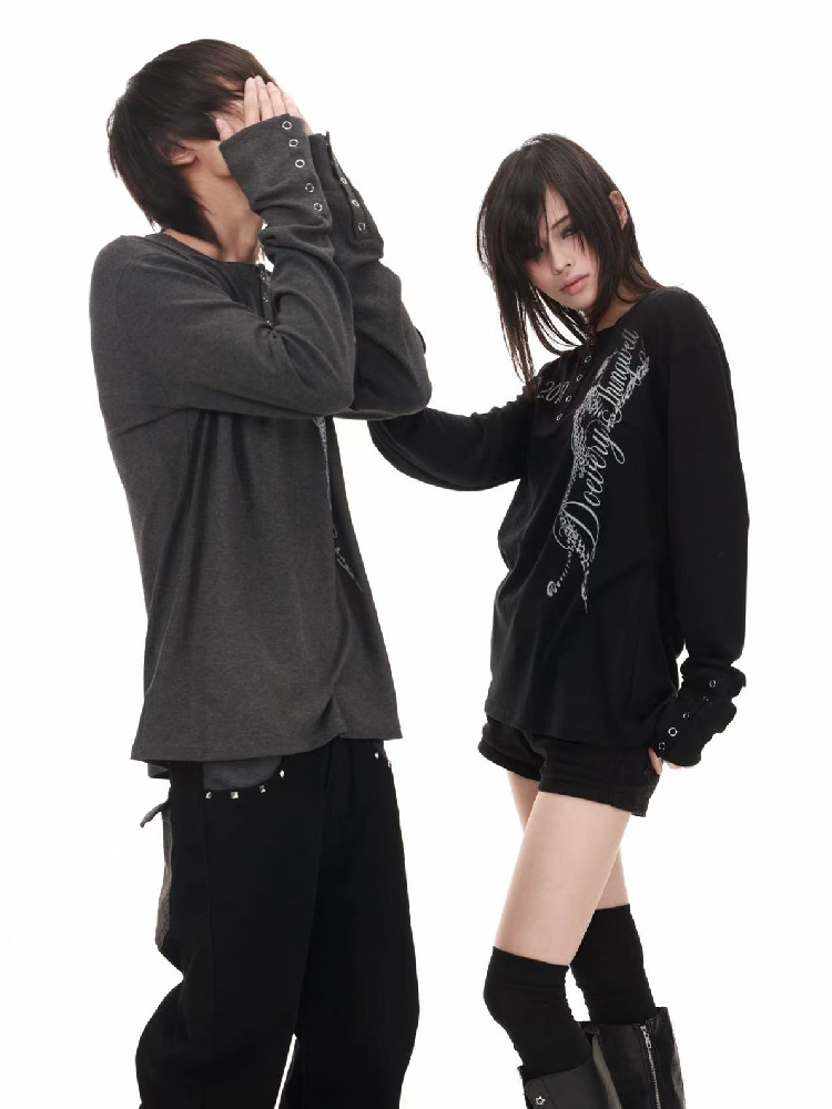Black Panther Sheer Henry Shirt【s0000018209】