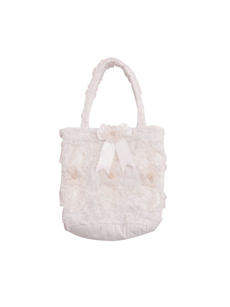 Embroidery sandwich cotton shoulder bag【s0000013499】