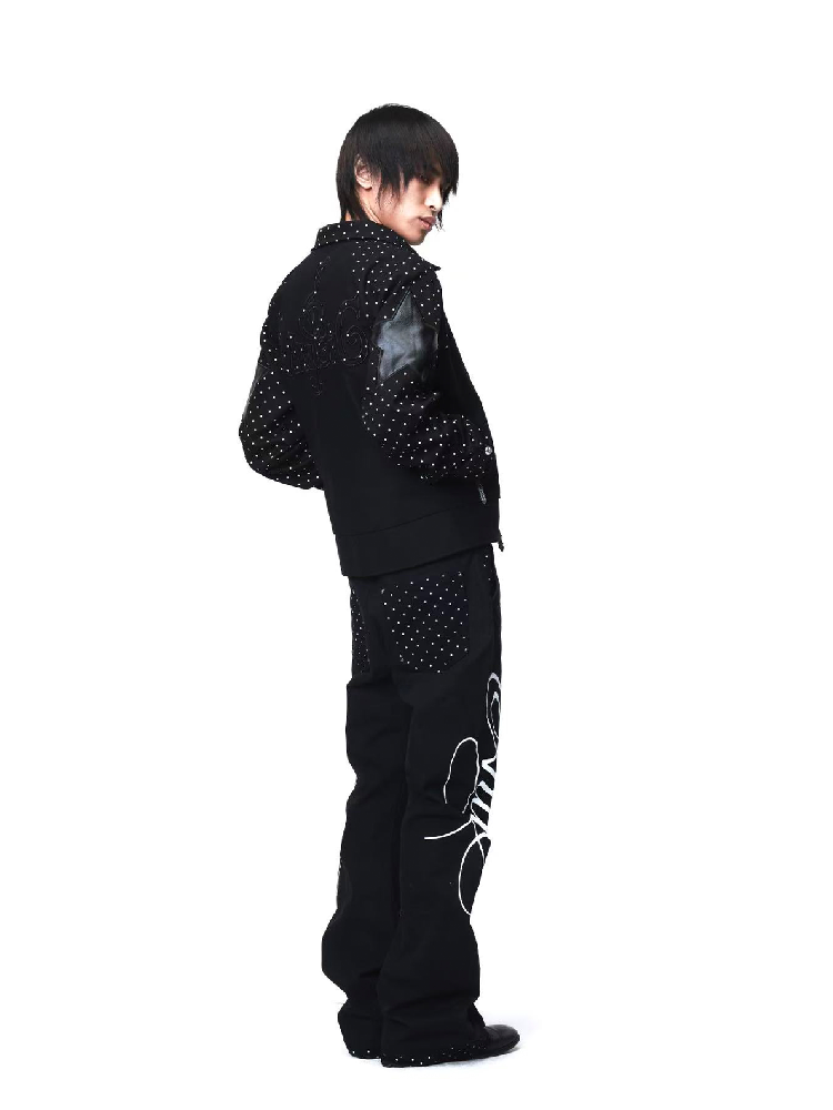 Retro Polka Dot Applique Jacket【s0000018208】