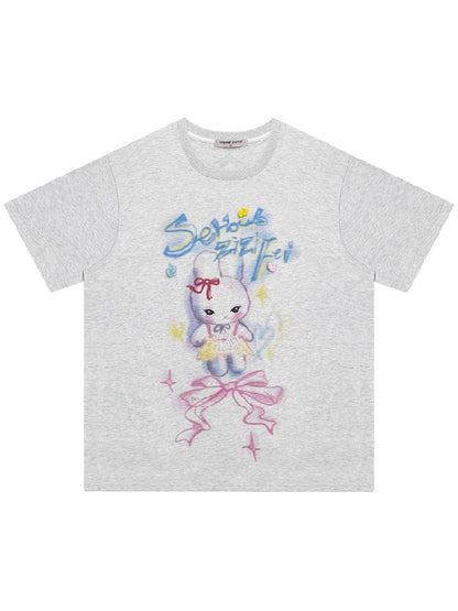 Loose Thin Round Neck Short Sleeve T-shirt【s0000012243】