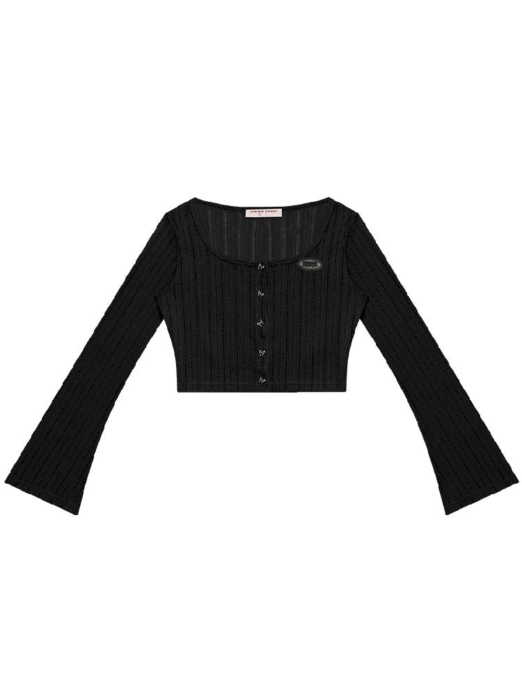 Hollow Knitted Cardigan【s0000012261】