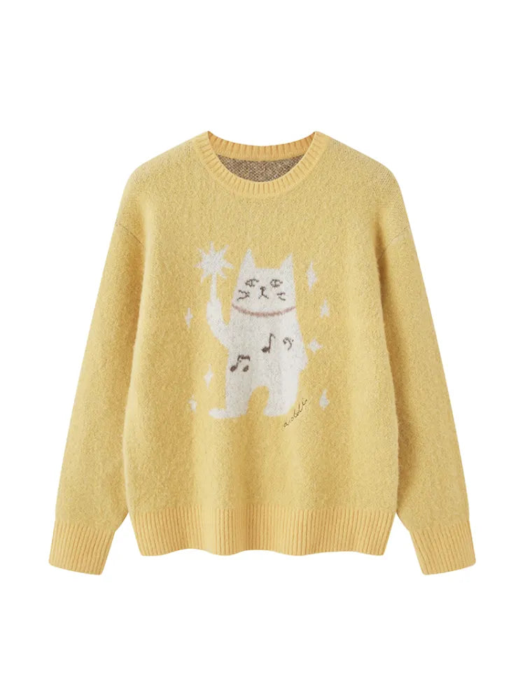 Relaxed-Fit Soft Pullover Knit Sweater【s0000014054】