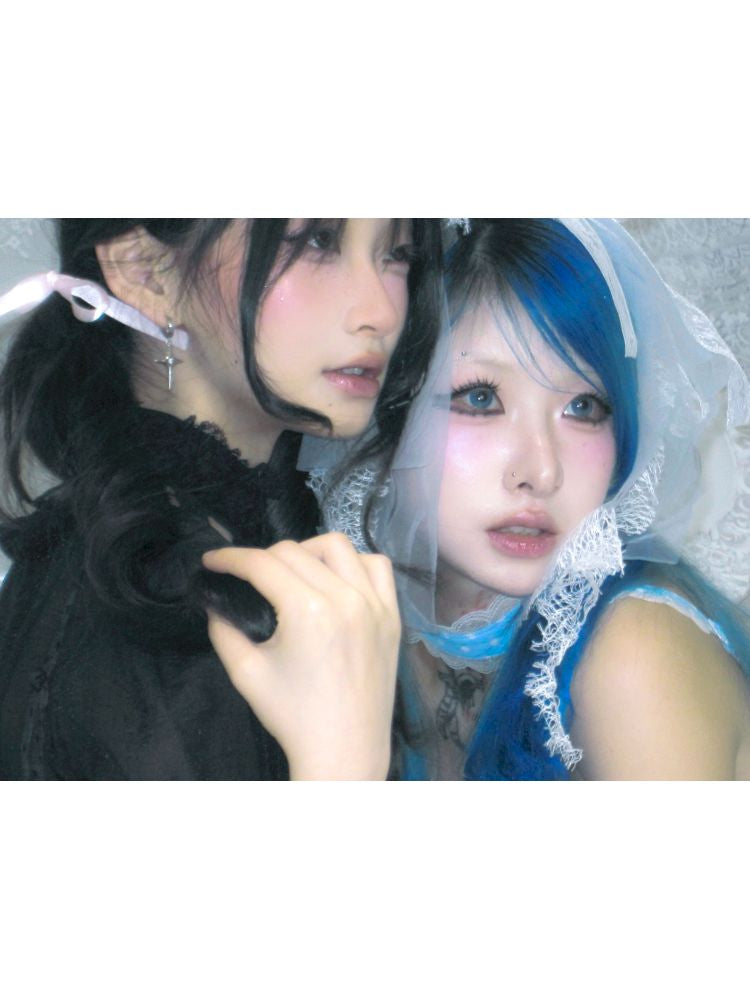 Polka dot strapless dress/chiffon bow jacket【s0000012689】