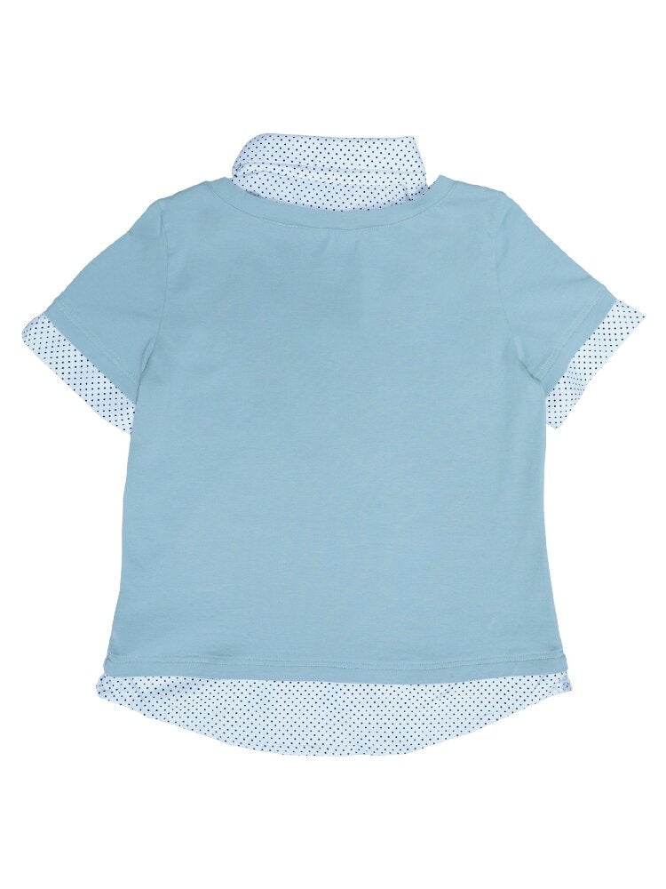 Comic Girl Fake Polka Dot Shirt【s0000016550】