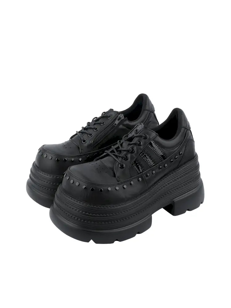 Thick Sole Leather Loafers【s0000014187】