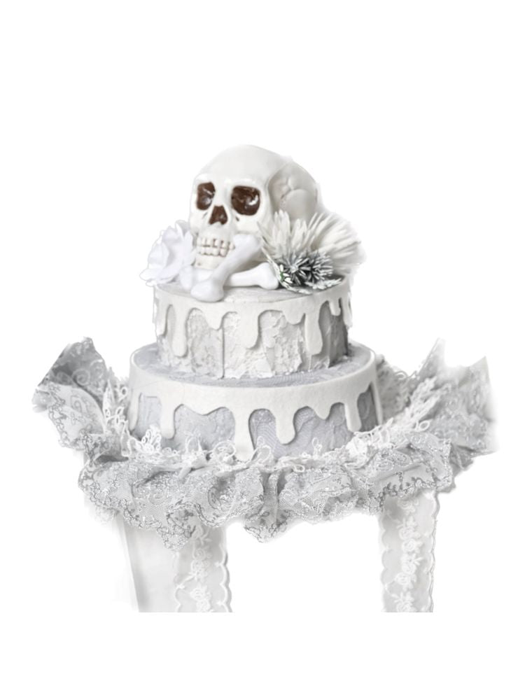 Gothic Cake Skull Strap Hat [S0000010036]