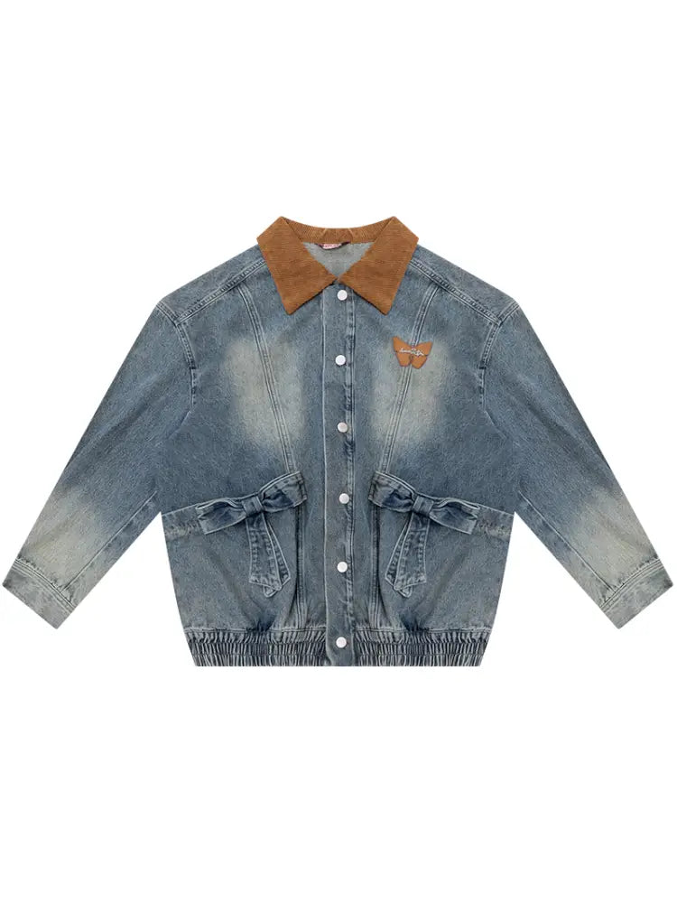 Vintage Relaxed-Fit Denim Jacket【s0000014349】