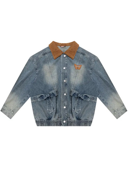 Vintage Relaxed-Fit Denim Jacket【s0000014349】