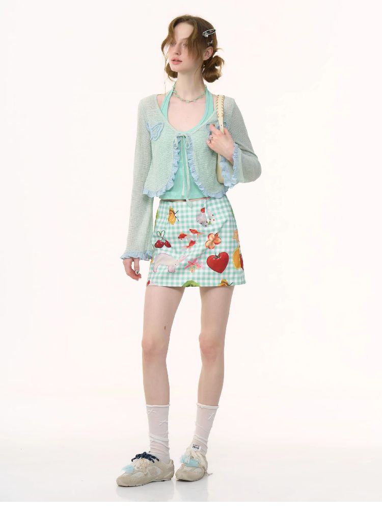 Butterfly Lace Knit Cardigan【s0000012229】