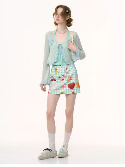 Butterfly Lace Knit Cardigan【s0000012229】