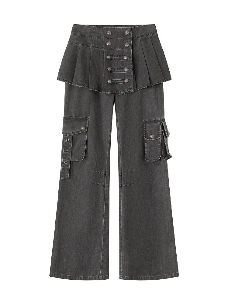 Napoleon Pleated Patchwork Pants【s0000018105】
