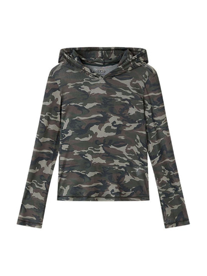 Save the world camouflage hooded T【s0000012427】
