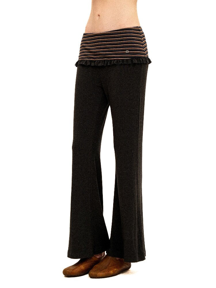 Contrasting Stripe Lace Trousers【s0000016120】