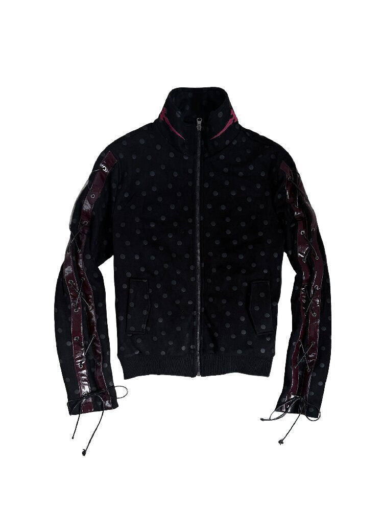 Suede Polka Dot Embroidered Jacket【s0000019273】