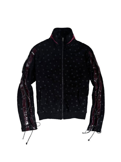 Suede Polka Dot Embroidered Jacket【s0000019273】