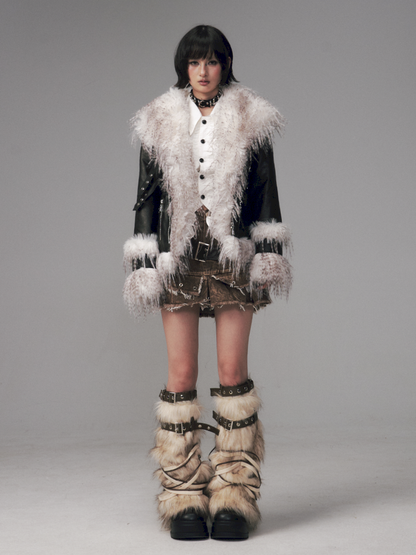 Retro Rub Color Padded Slim Waist Coat【s0000014704】