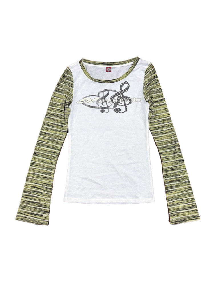 Polka Dot Striped Snowflake Top【s0000018230】