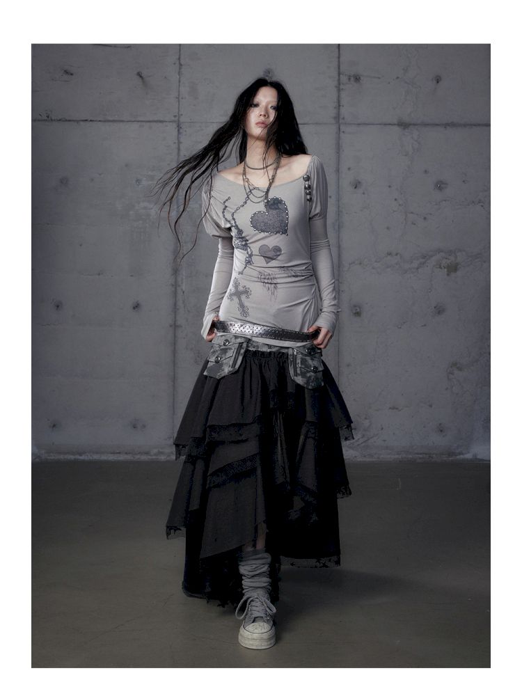 Long Sleeve Knit Bottom Shirt【s0000013465】