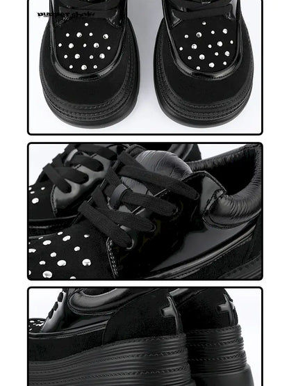 Punk-Chic Platform Ankle Boots【s0000014180】