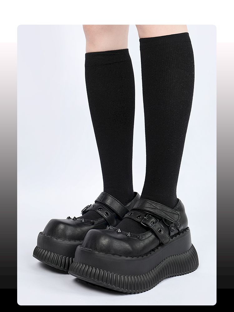 Mary Jane height increase small leather shoes【s0000013357】