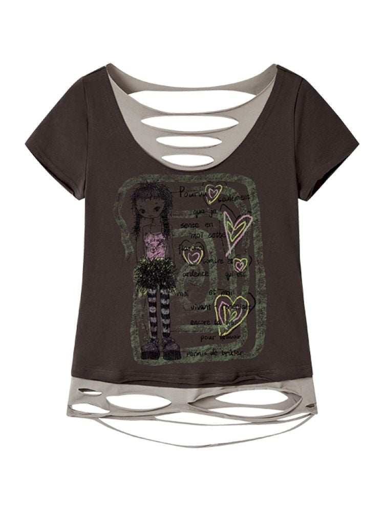 Fake Two Piece T-Shirt【s0000012421】