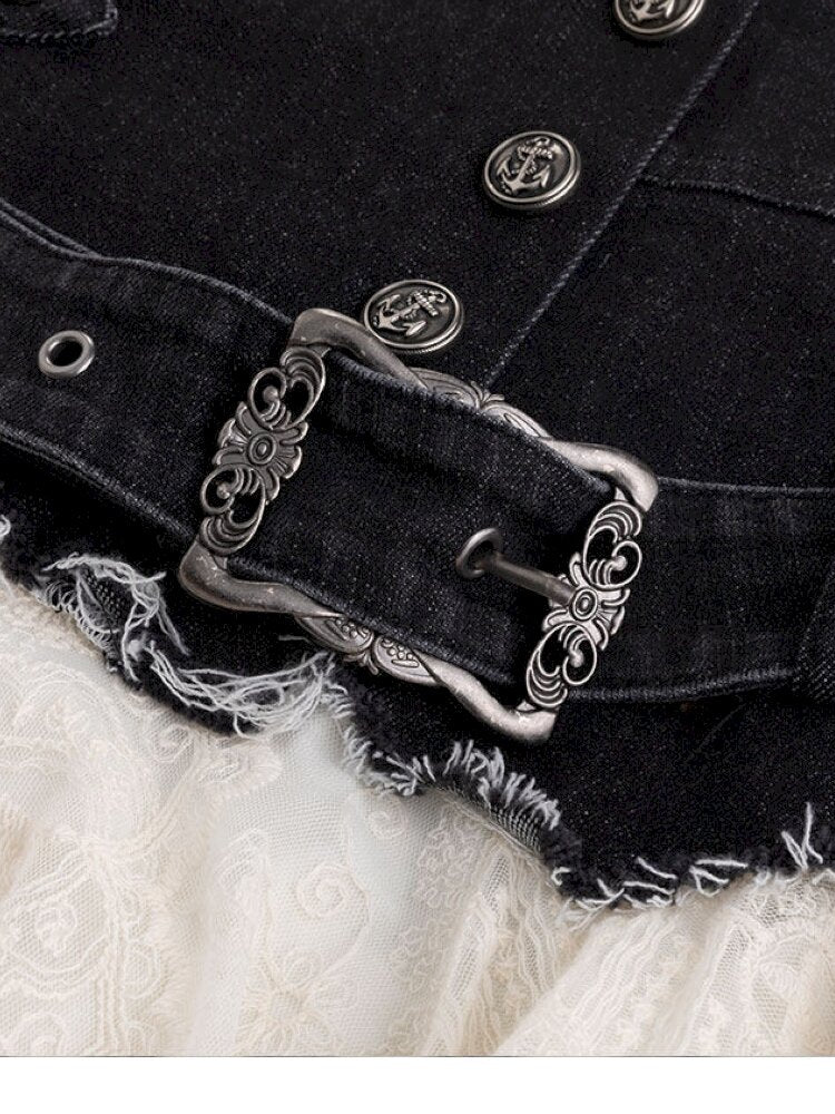 Lace Patchwork Irregular Mesh Skirt【s0000015449】