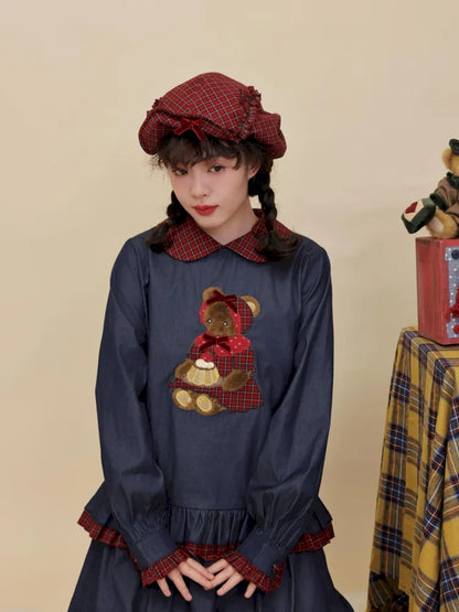 Lace Bow Octagonal Elastic Beret【s0000014177】