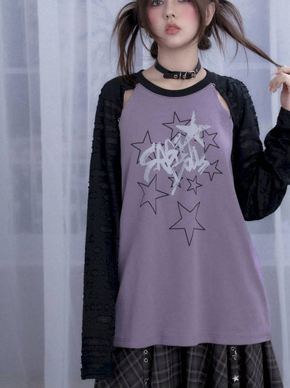 Raglan Sleeve Loose Fit T-Shirt【s0000014363】