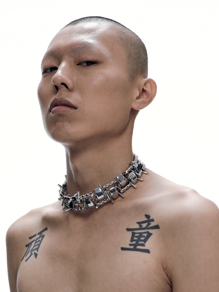 Illusory Heavy Duty Punk Choker Chain【s0000018814】