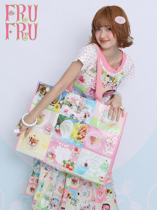 Vintage Printed Woven Handbag Bag【s0000017453】