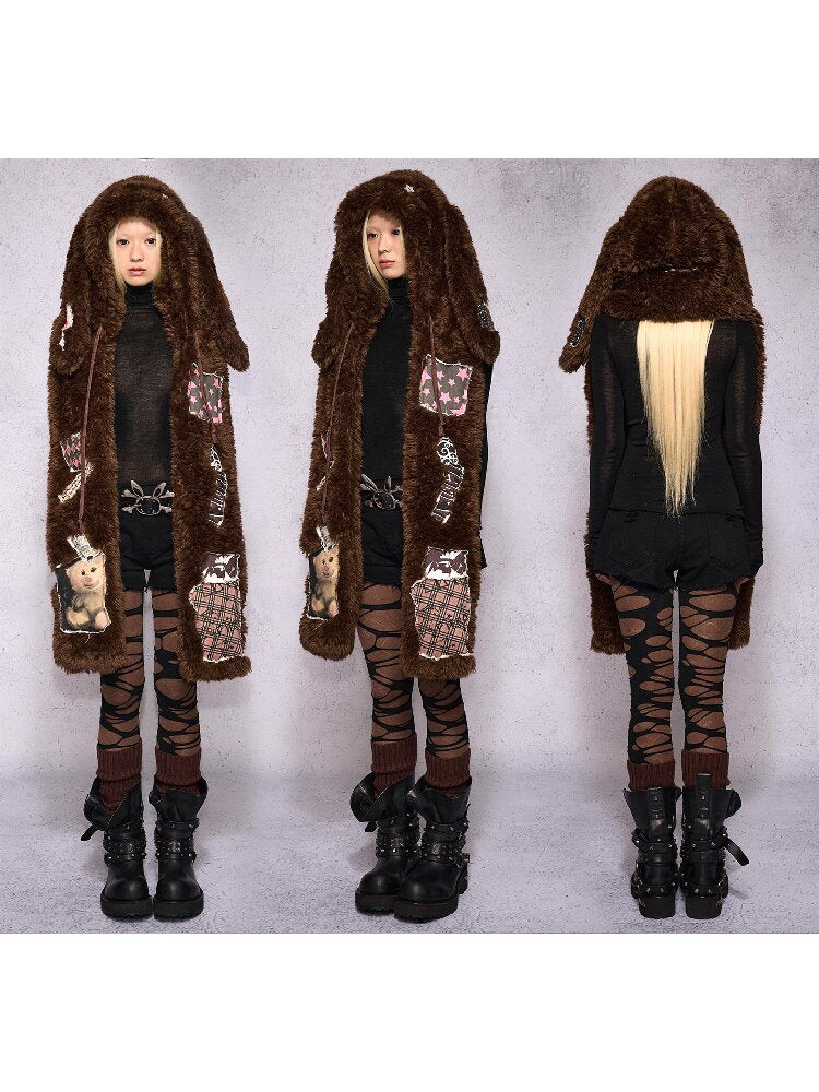 Lop Rabbit Doll Hat Scarf【s0000019135】