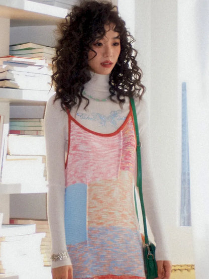 Knit Stretch Spaghetti Strap Dress【s0000013985】