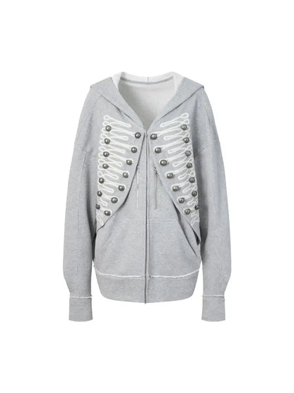 Classic Napoleon Embroidered Hooded Zipper【s0000014711】