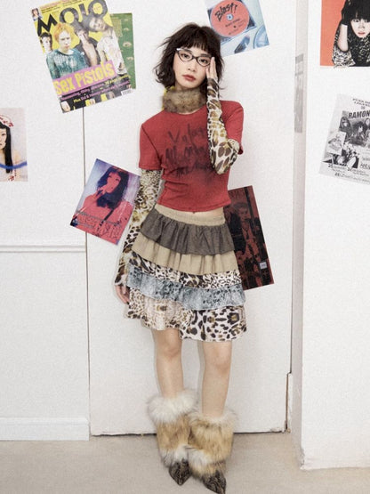 Fake two pieces long-sleeved T-shirt【s0000012274】