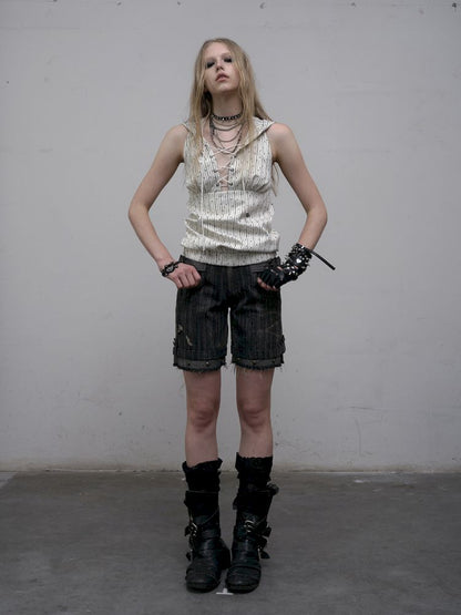 Low Rise Straight Leg Mid Pants【s0000012318】