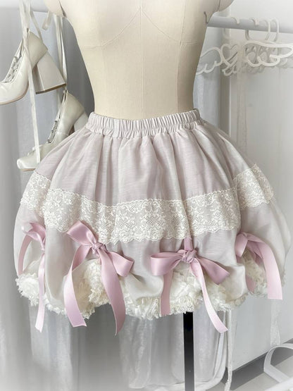 Pull-Up Hem Blouse and Tiered Skirt【s0000014433】