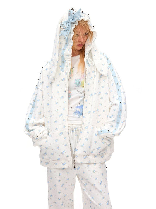 Rose Thorn Rabbit Ear Sweatshirt【s0000016049】